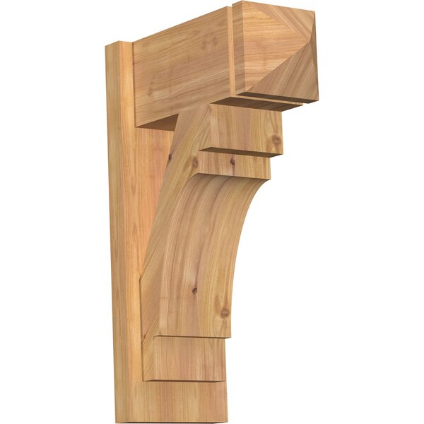 Ekena Millwork Merced Arts & Crafts Smooth Outlooker, Western Red Cedar, 7 1/2"W x 16"D x 24"H OUT08X16X24MRC03SWR - main